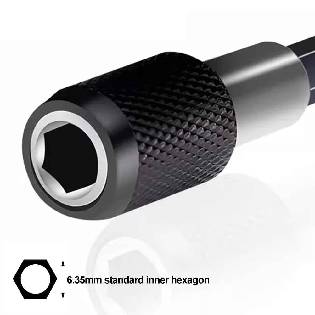 BrandName Self-Locking Hex Shank Screwdriver Bit Holder - Quick Release Magnetic Extension Rods (60/100/150mm)