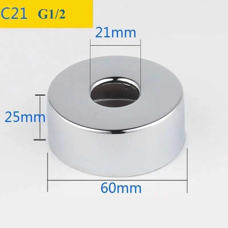 2PCS Stainless Steel Water Pipe Connector G1/2 Faucet Decorative Cover Heighten Panel Shower Kitchen Tap Accessories The jack market .AU The jack market .AU Home $ 60 14:175#C7-2pcs