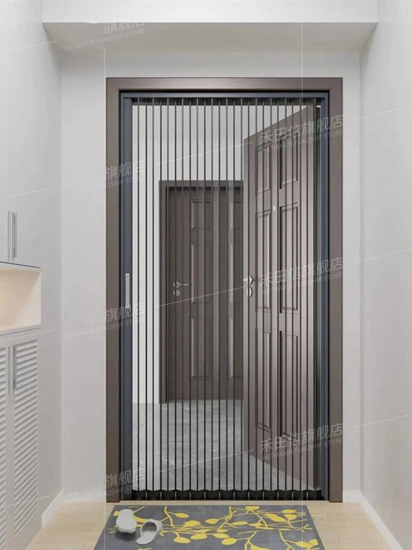 Cats mesh screen door anti scratch aluminum frame Pleated metal Mesh Retractable Folding fly Screen security door The jack market .AU The jack market .AU Home $ 1519 <none>