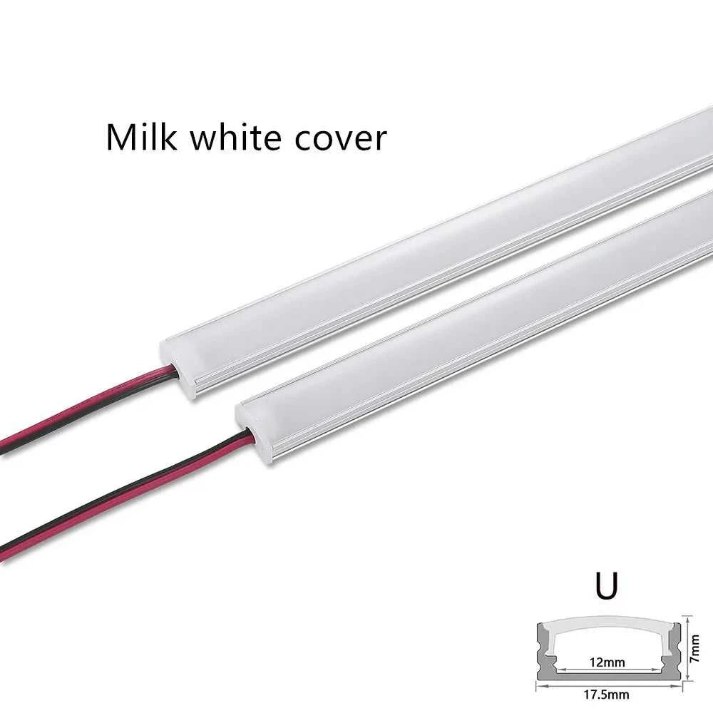 LED cabinet bar light 5730 5630 36LEDs Kitchen light under furniture 12V DC 50cm profile aluminum led hard strip Linear lights The jack market .AU The jack market .AU Home $ 85 136:202573808#V Milky cover 3000K;14:193#10PCS