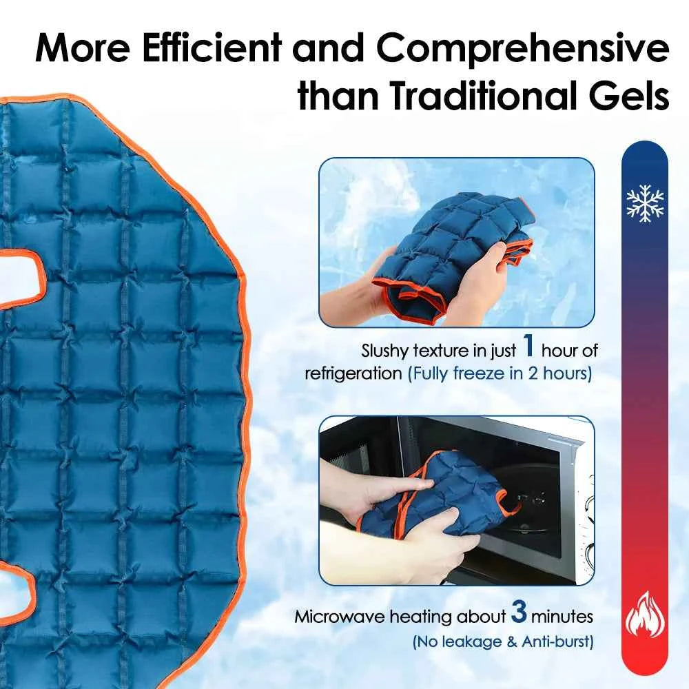Cold/hot compress polymer Reusable Cold Ice Pack for Knee Compression Soft Injury Support Post-Operative Nursing Care Cooler