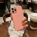 Custom Initial Name Case for iPhone 15/16 Pro Max - Personalized Soft Leather PU Cover