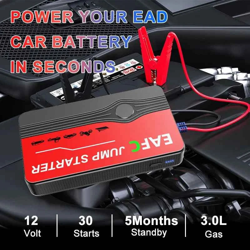 2000A Car Jump Starter Power Bank 12V Output Portable Emergency Start-up Charger 1000A for Cars Booster Battery Starting Device