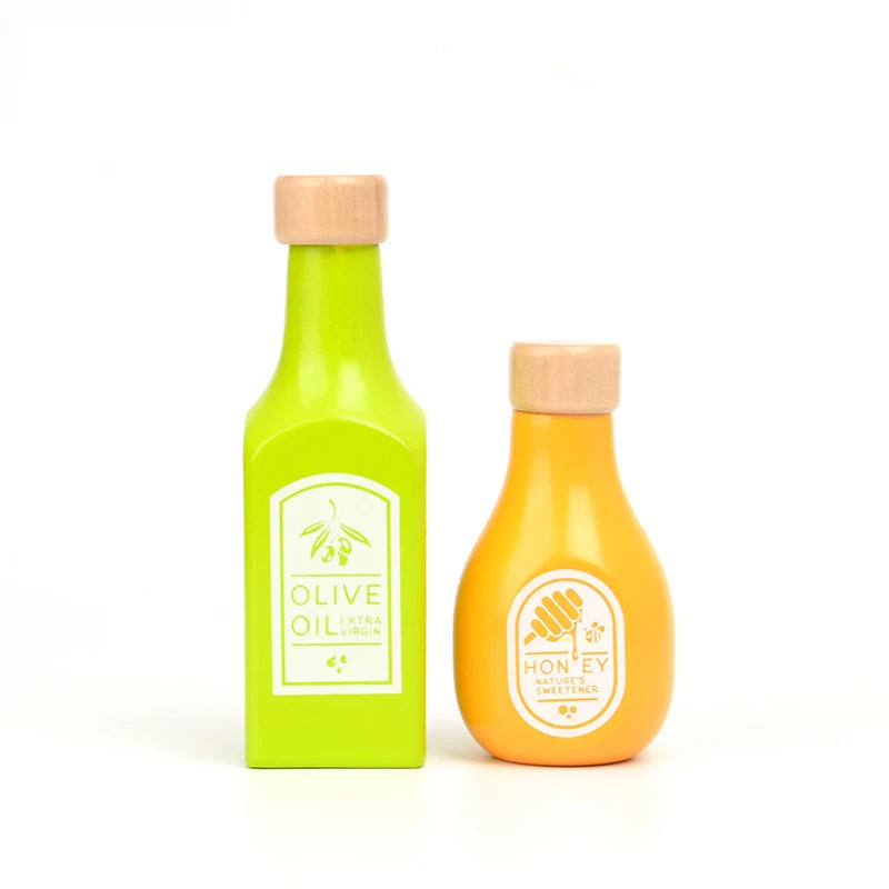 Children Pretend Play Wooden Milk Drink Set Kitchen Food Toys Montessori Learning Educational Kids Simulation Imitation Game
