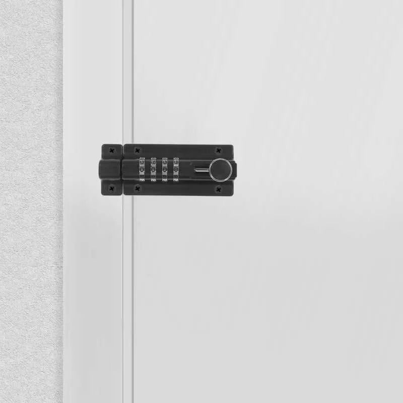 Deadbolt Lock Metal Doors Combination Key Outdoor Gate Portable Locks Household Wardrobe The jack market .AU The jack market .AU Home $ 63 14:771#Black