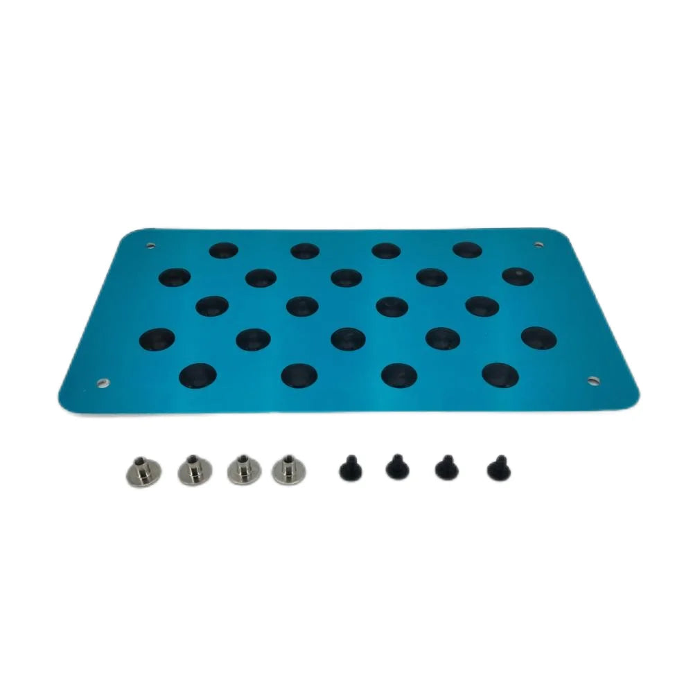 Aluminum alloy Car Non-slip Plate Carpet pedal Floor Mat Environmental Rubber Car Accessories Styling