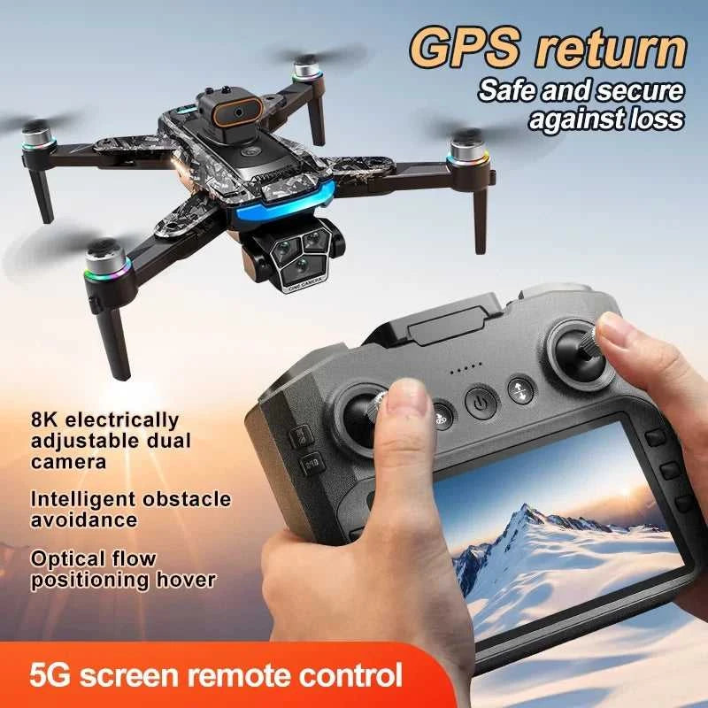 Drone A14Pro Max 8K HD Three Camera Brushless Optical Flow Obstacle Avoidance Foldable Quadcopter UAV 4.5-inch Large Screen Toys The jack market .AU The jack market .AU Drones $ 48 14:10#Only Parking Apron