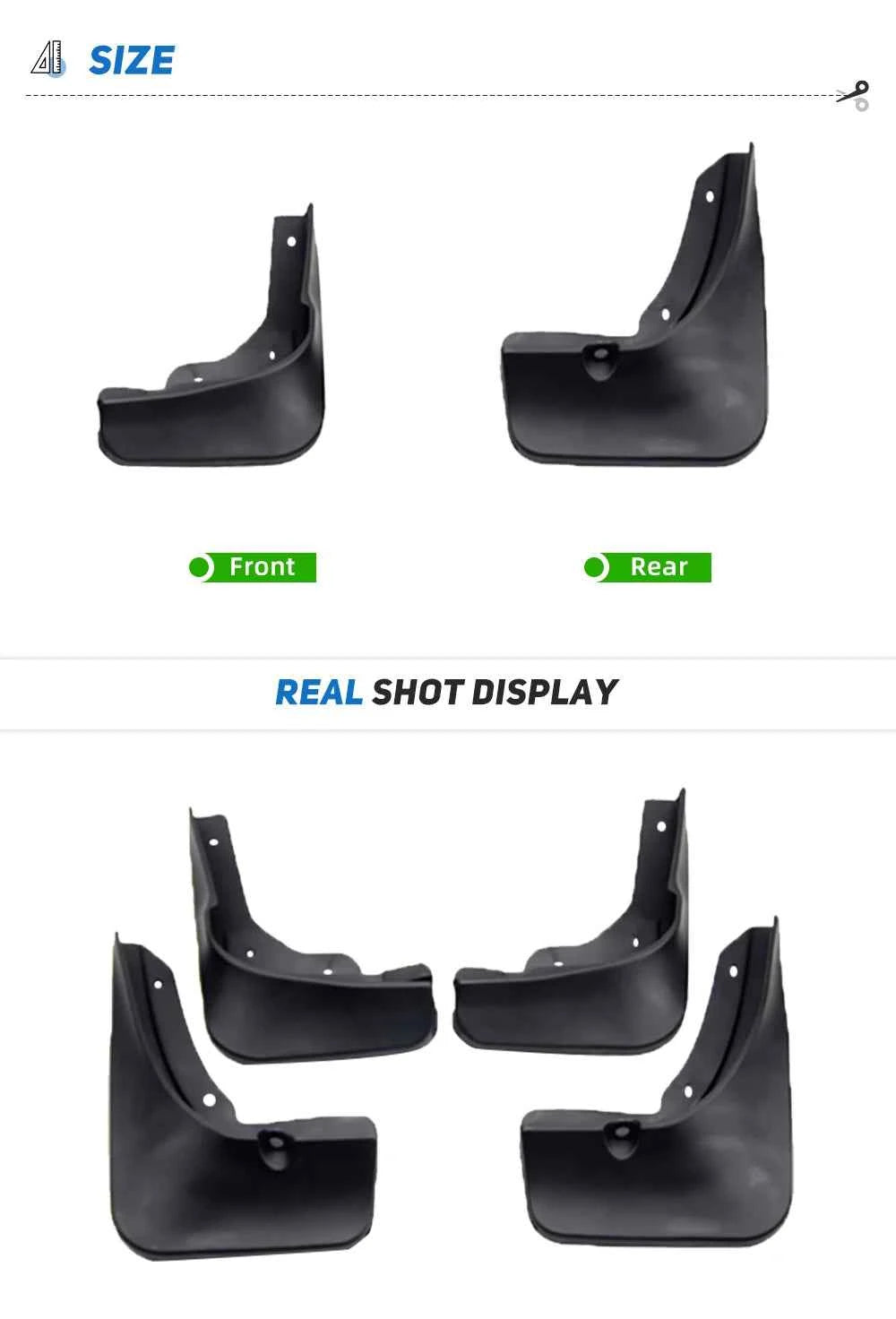 4PCS Car Mudguards for Citroen C3 Aircross 2017~2023 2018 2019 Mudflaps Fender Mud Flap Splash Guards Cover Wheel Accessories