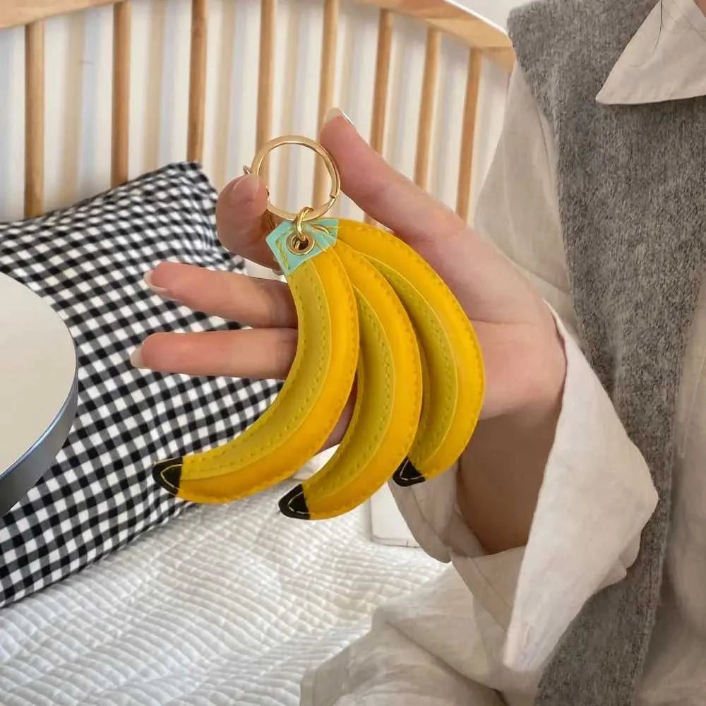 Cute Fashion Fruit Banana Keychain PU Banana Bag Accessories PU Leather Pendant Simulation Waterproof Fruit Key Ring Female The jack market .AU The jack market .AU $ 51 14:29#Yellow