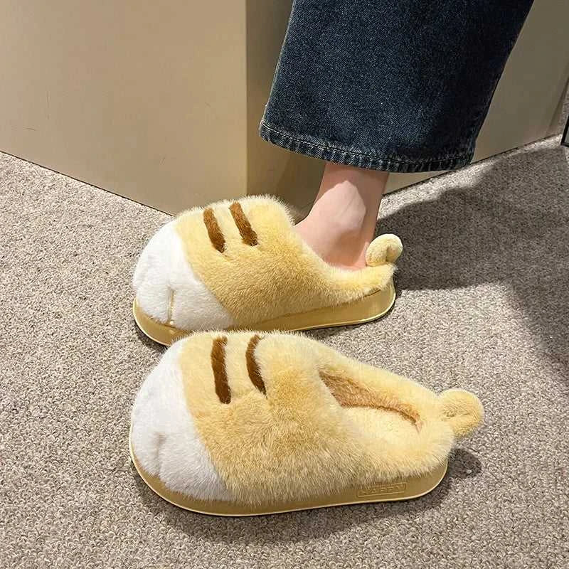 New Snuffy Cat Slippers Woman Warm Wrapped Home Shoes Women's Angry Kitty Furry Slides Winter Snug Close Back Slipper for Couple The jack market .AU The jack market .AU Step Up Your Style: Trendy Shoes for Every Occasion! $ 69 14:10#Yellow-Slides;200000124:201446564;200007763:201336100