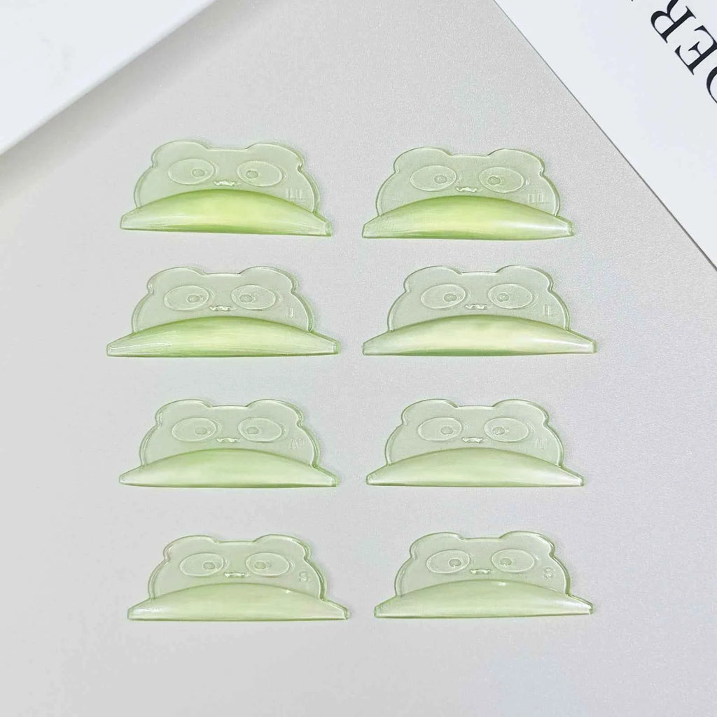 Libeauty U Curl Silicone Eyelash Perm Rods - 4 Pairs with Free Glue for Stunning 3D Lash Lifts