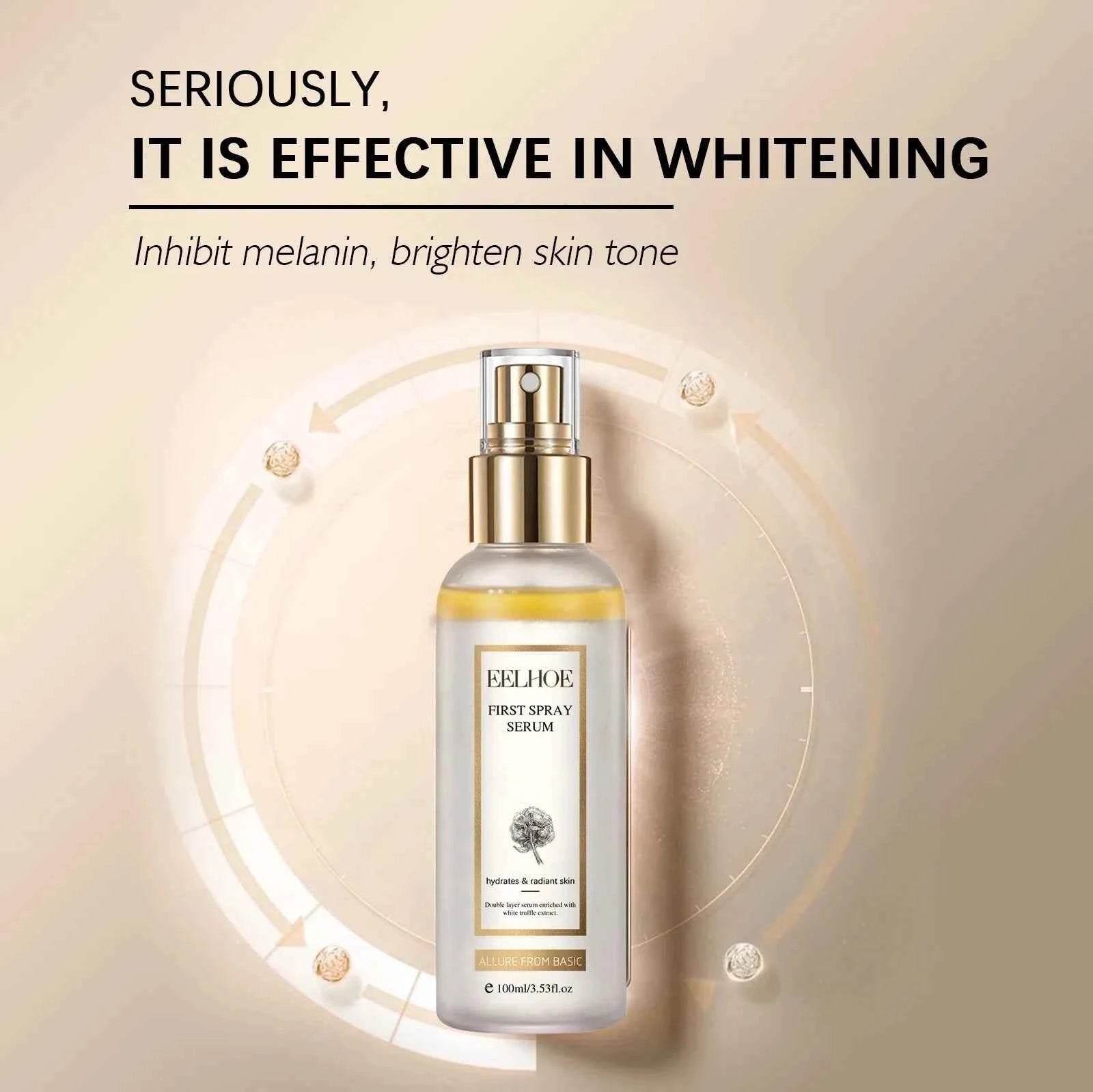 GlowSerum White Truffle Radiance Spray - Moisturizes, Brightens, Fades Dark Spots & Shrinks Pores