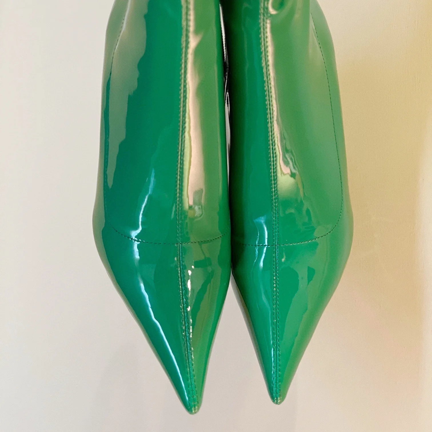 Women's Pointed Tiger Teeth Heel Knee High Elastic Boots Fashionable Over-the-Knee Super High Heel Banquet Show Shoes Autumn Winter