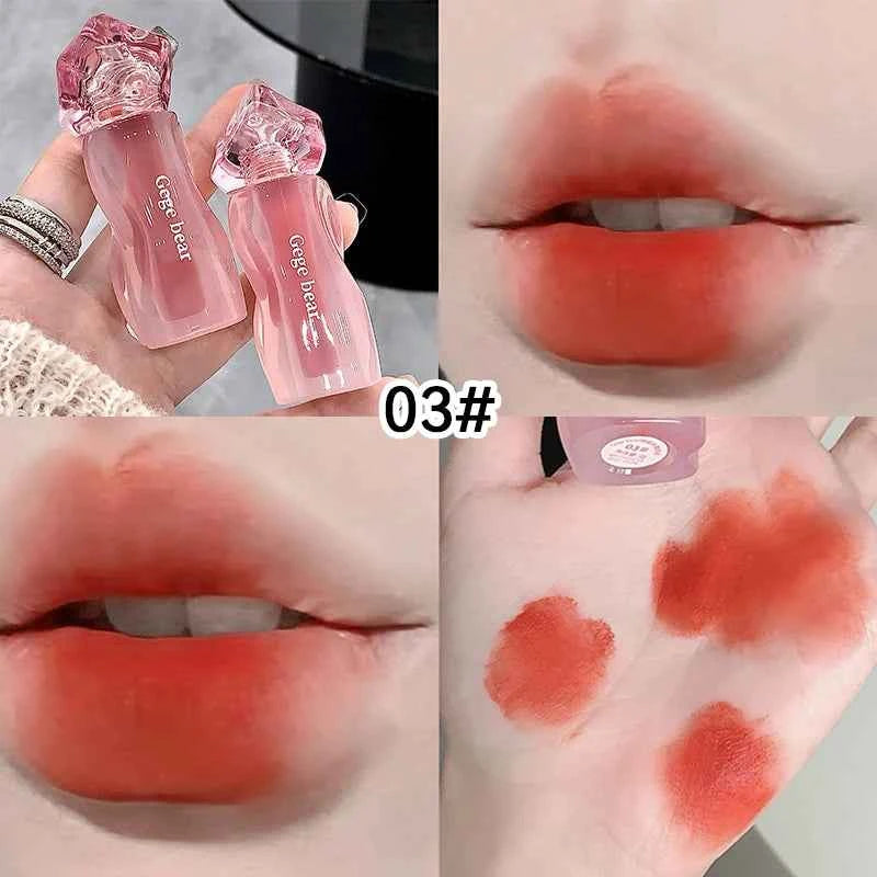 Gege Bear Velvety Cream Lip Mousse - Highly Pigmented, Nourishing Formula with Soft, Long-Lasting Texture