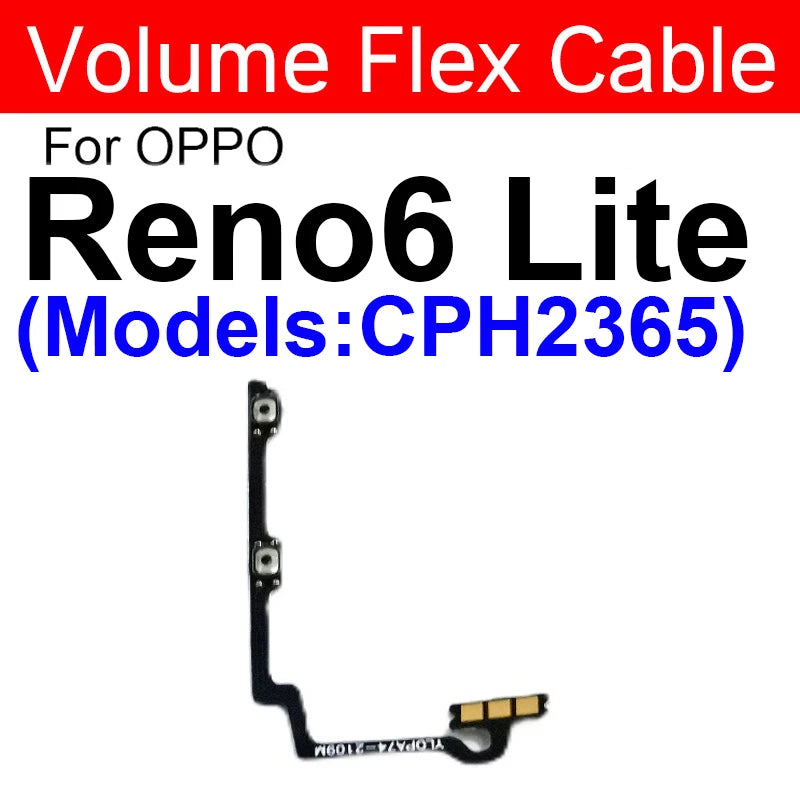 OPPO Power Volume Flex Cable - Durable Replacement for Reno 5, 6, Pro Plus, 6 Lite, 4G & 5G