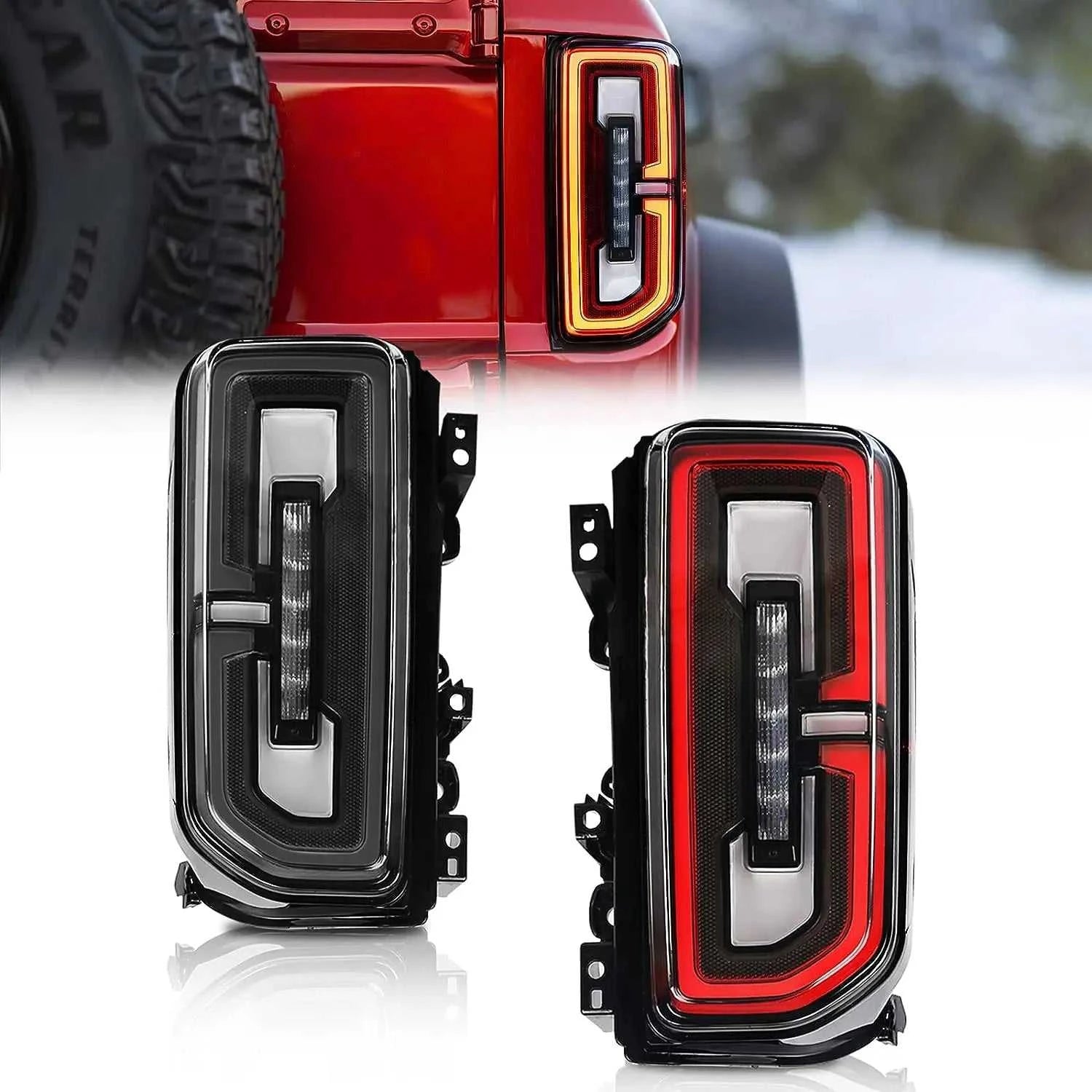 LED Tail Light For Ford Bronco 2021-2023 Rear Running Lamp Brake Reverse Dynamic Turn Signal The jack market .AU The jack market .AU Home $ 561 136:173#smoke;200007763:201336100