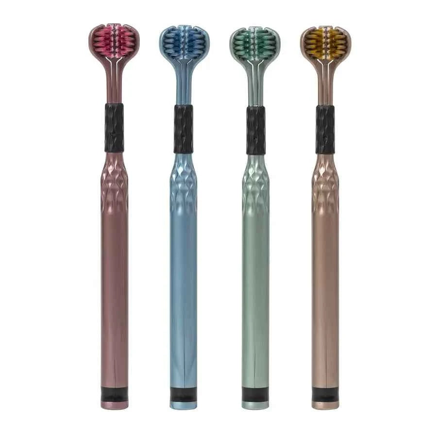 BrightSmile 3D U-Shaped Soft Toothbrush for Ultimate 3-Sided Oral Care for Adults and Couples