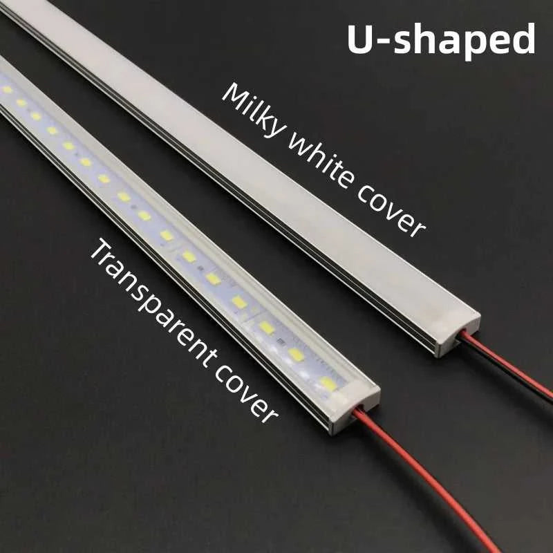 LED cabinet bar light 5730 5630 36LEDs Kitchen light under furniture 12V DC 50cm profile aluminum led hard strip Linear lights The jack market .AU The jack market .AU Home $ 85 136:202573808#V Milky cover 3000K;14:193#10PCS