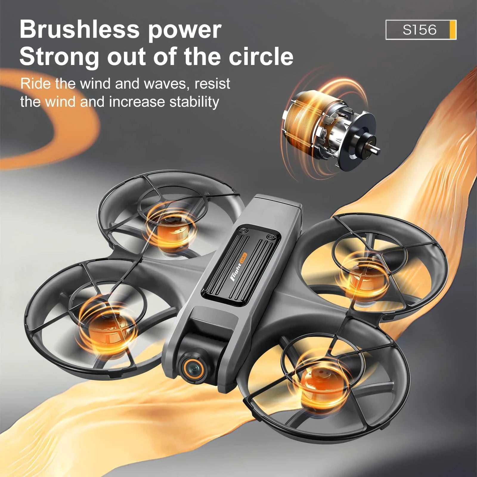 New S156 Drone 8K HD Aerial Photography Brushless Motor Dual Camera Drone With Screen All-Around Obstacle Avoidance Drone The jack market .AU The jack market .AU Drones $ 128 14:350852
