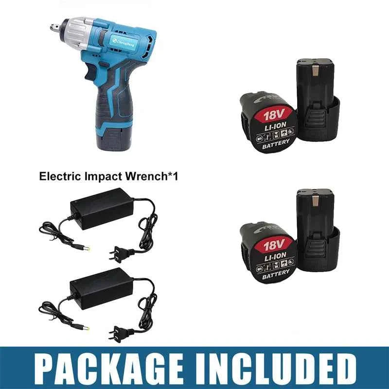 16.8V 200N.m lithium rechargeable electric brushless electric impact wrench 3/8 axis small wrench