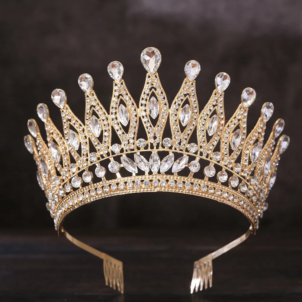 Miss Universe Angola Crown Tiara with Comb – Stunning Bridal Headdress for Pageants & Weddings