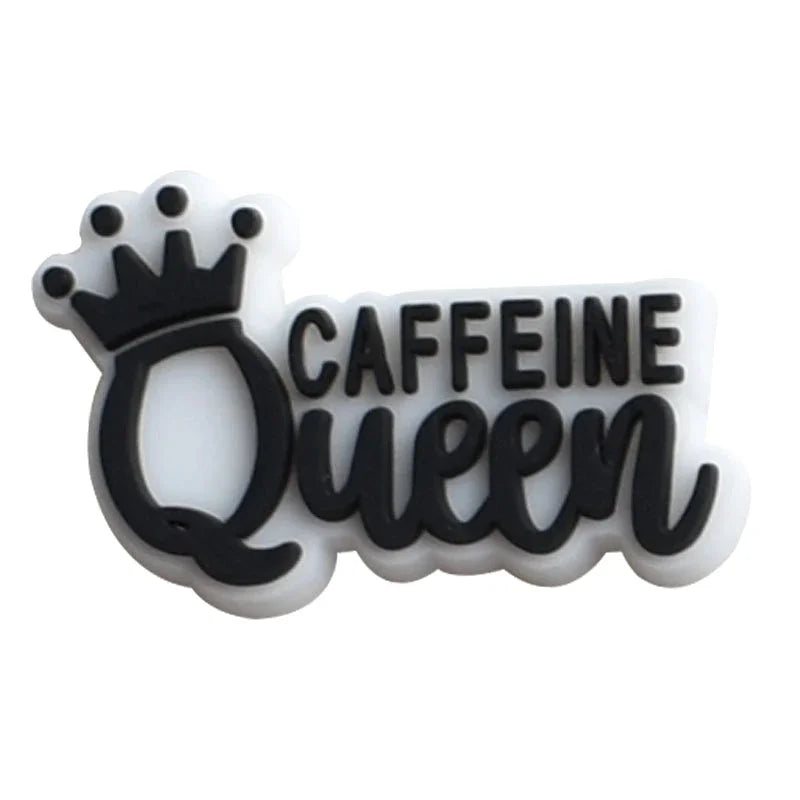 Coffee Shoe Charms for Crocs Accessories Men Clogs Pins Women Badges Boy Girls Jeans Kids Decorations Buckle Shoes Accessories