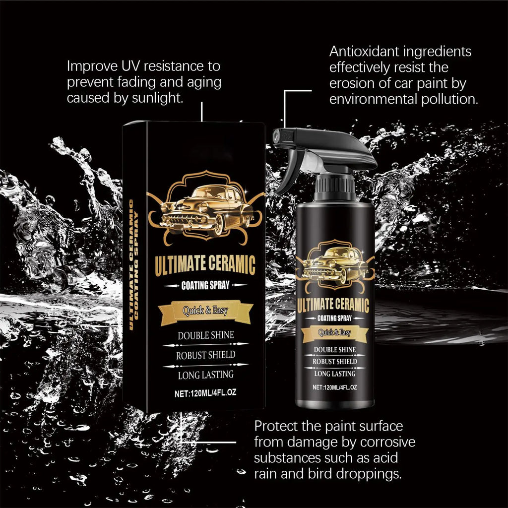Car Coating Spray 120ml Multi-Functional Clear Coat Spray Paint Care Automotive Paints & Primers For Truck RV Marine Motorcycle