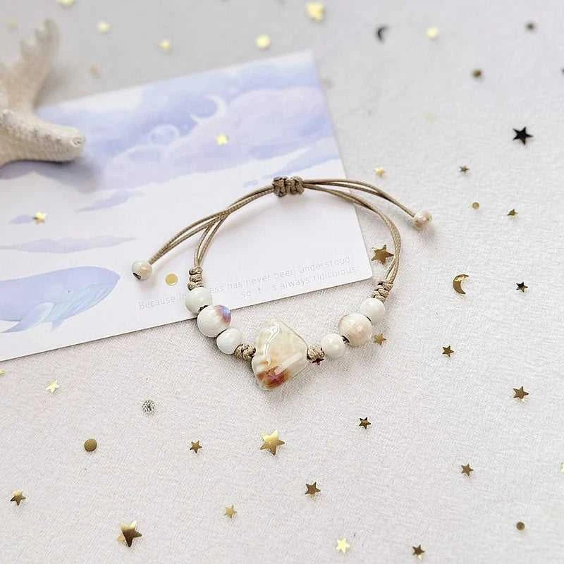 Bohemia Cute Ceramic Starfish Beads Bracelet For Women Handmade Braided Rope Beaded Bracelets Summer Beach Party Charm Jewelry The jack market .AU The jack market .AU Jewellery & Chains $ 46 200001034:361188#BR26Y0107-3