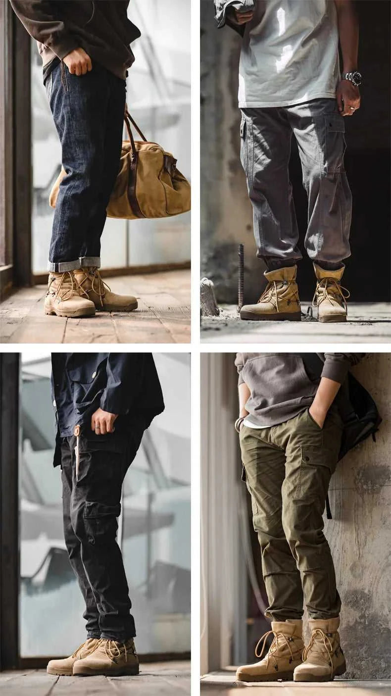 Maden Men's Vintage High-top Desert Boots Outdoor Cowboy Boots Indestructible Work Shoes Winter Safety Shoes The jack market .AU The jack market .AU Step Up Your Style: Trendy Shoes for Every Occasion! $ 119 14:771#Brown;200000124:200000898