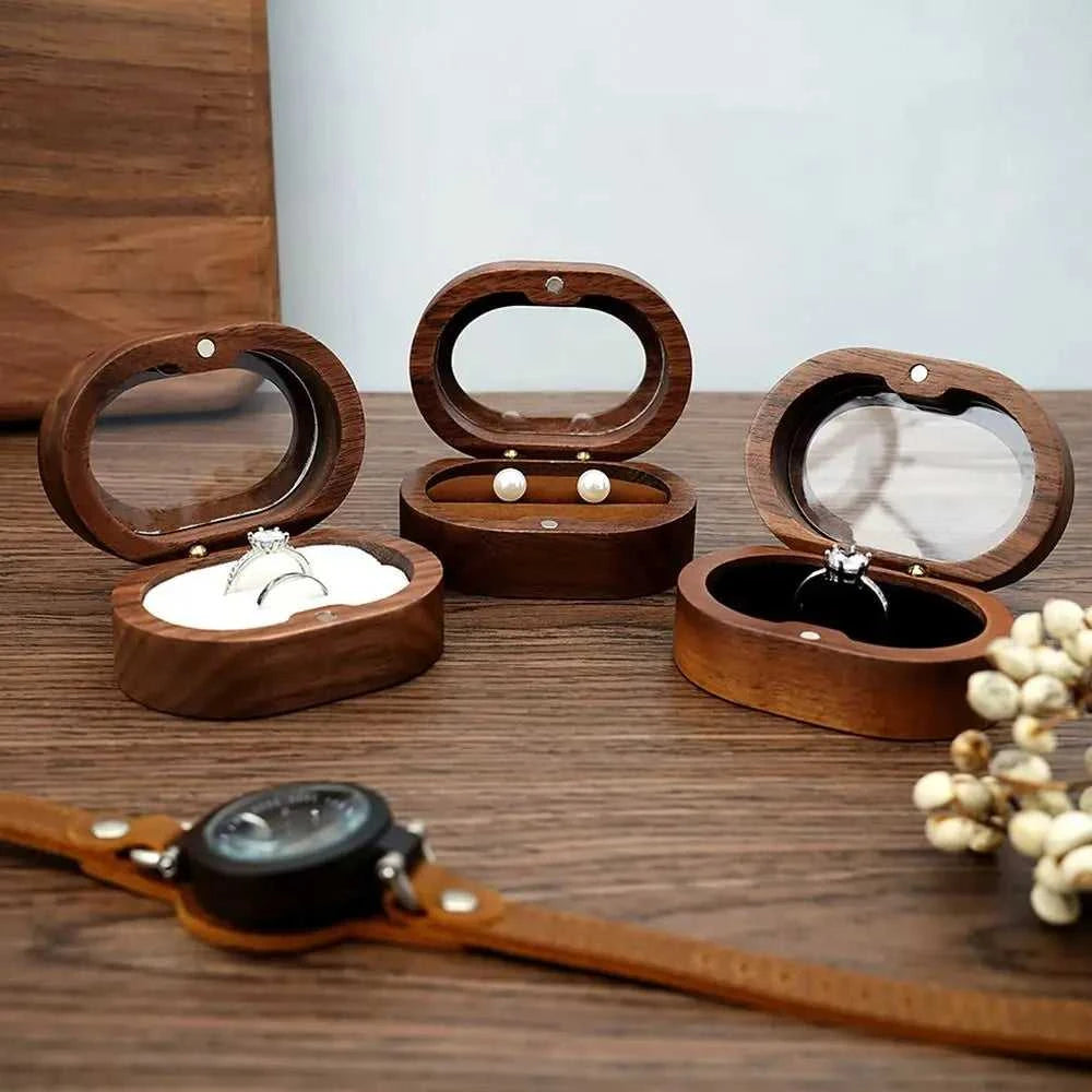 Retro Oval Wooden Jewelry Box Lover Ring Display Box Engagement Wedding Couples Ring Storage Holder Love Gift The jack market .AU The jack market .AU Jewellery & Chains $ 51 14:29#black;5:200004182#Double