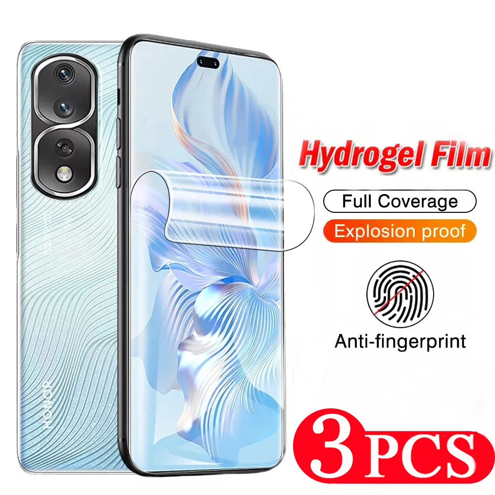 3Pcs Soft HD Clear Full Cover Hydrogel Film For OPPO Reno 3 4 5 6 7 8 8T 9 10 11 12 13 Pro Plus 5G TPU Screen Protector