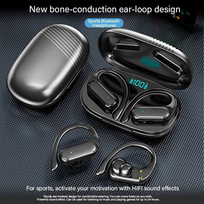 The A520 wireless Bluetooth headphones feature high-quality, high-definition sound, stereo earbuds, sweat-proof touch lights The jack market .AU The jack market .AU Accessories Electronics $ 64 14:193#Black