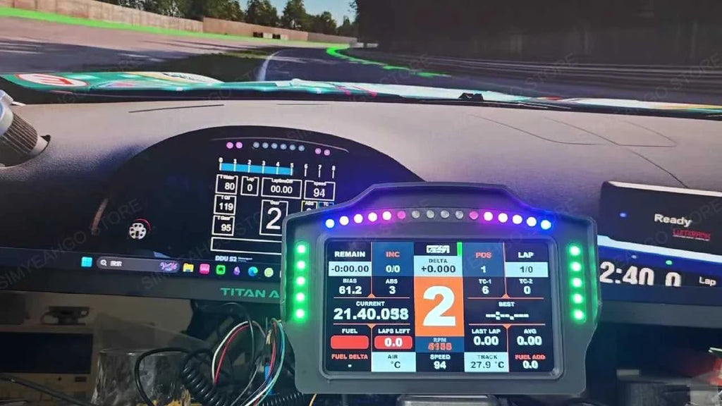 PC Simracing Games 7 inch Multi-functional Instrument Speed Display Dashboard for MOZA FANATEC Simagic Logitech G29 Accessories The jack market .AU The jack market .AU Accessories Electronics $ 217 14:193#WK 7inch Meter