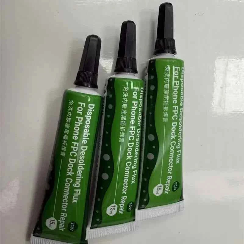 2UUL SC97 Desoldering Flux 15ml Disposable Paste for Phone FPC Dock Connector Repair No-Clean PCB Soldering Phone Welding Paste
