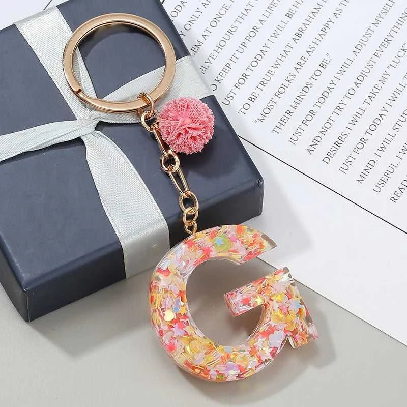 BAOPON Pink Purple Pompom Letter Keychain English Alphabet Keyring For Women Men Jewelry Accessories Wholesale Special Offer The jack market .AU The jack market .AU Jewellery & Chains $ 46 14:193#102
