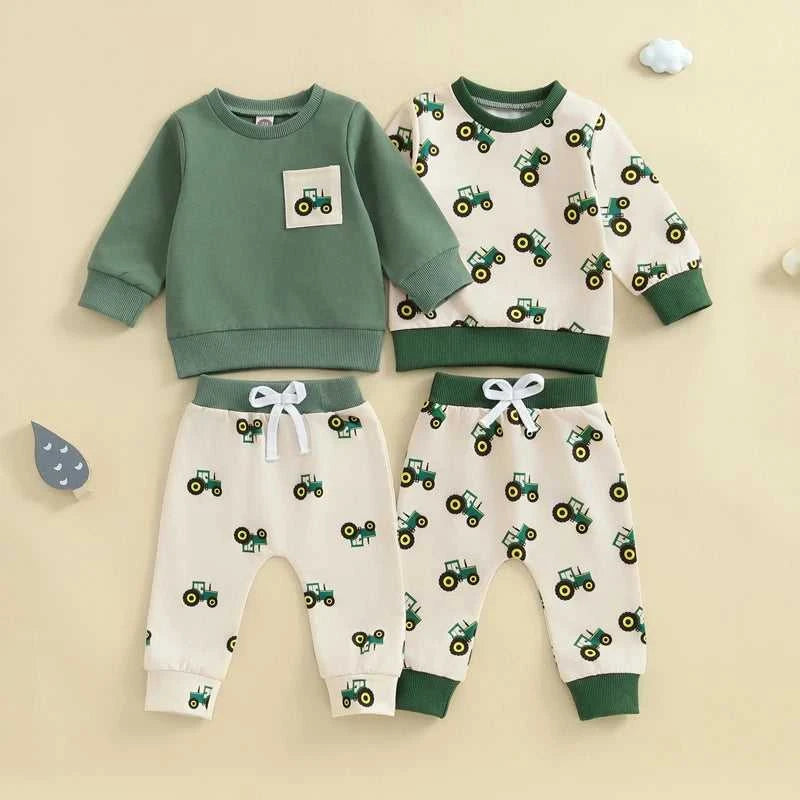 Baby Toddler Boy Spring Outfit Tractor Print Long Sleeve Sweatshirt Long Pants 2 Pcs Set Farm Clothes Tracksuit 0-3Y The jack market .AU The jack market .AU Mum & Kids: Essential Products for Every Family $ 36 14:771;200000463:200661895