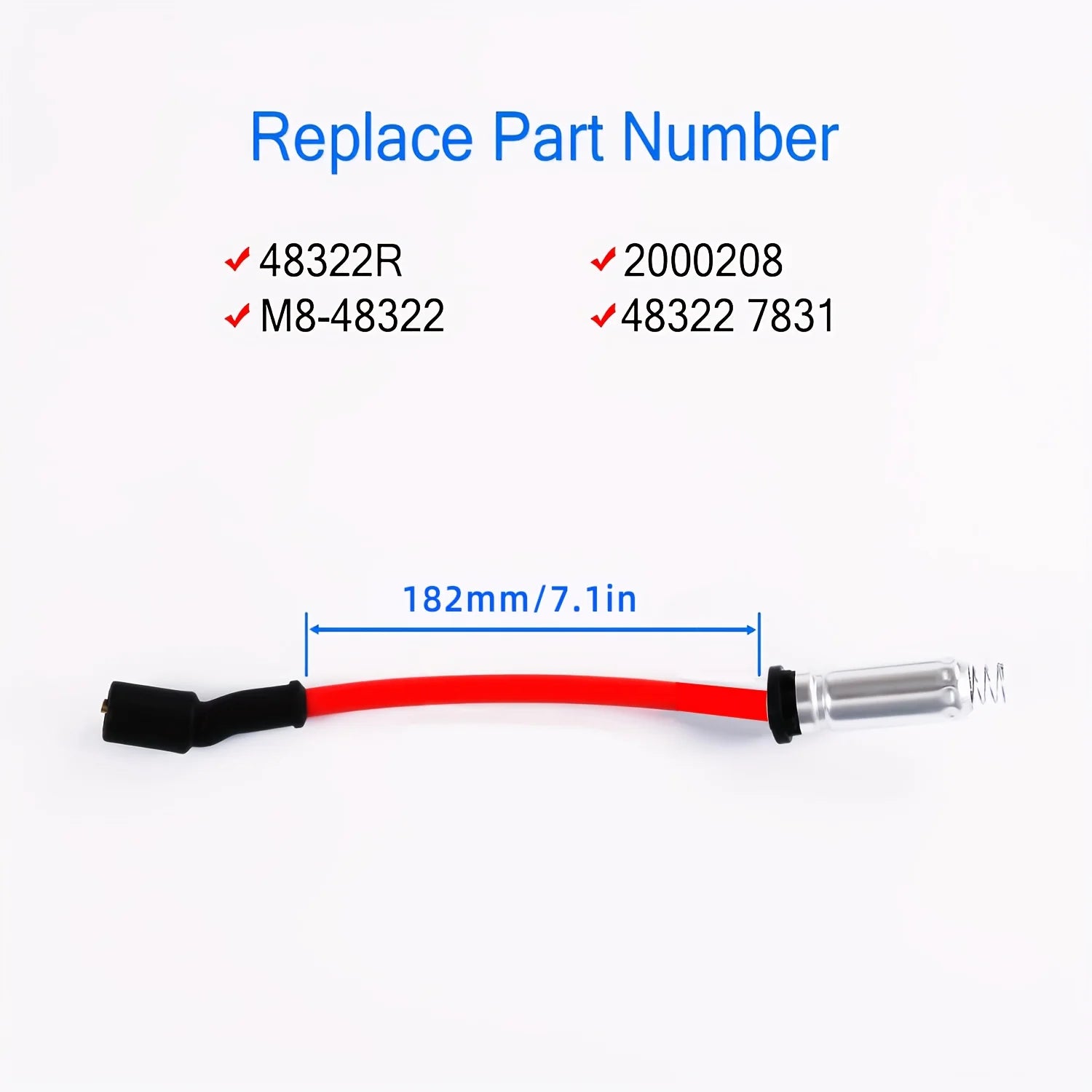 8Pcs High Performance Spark Plug Wires Compatible with Chevrolet Chevy GMC Cadillac Isuzu Express Silverado Suburban Sierra etc