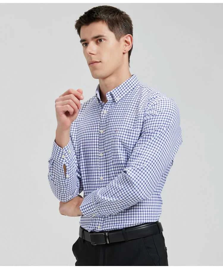 Men's Plaid Oxford Work Casual Button Down Shirts with Pocket Cotton Blend Spring Autumn Long Sleeve Regular Fit Gingham Shirt The jack market .AU The jack market .AU Men Fashion $ 41 14:202520811;5:200000338