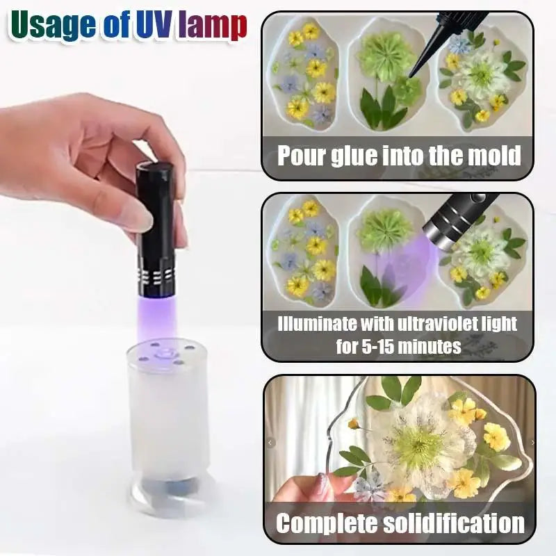 -1Pcs UV Curing Crystal Glass And Metal ABS Bonding New W-183 Strong 50ml UV Glue Curing Adhesive Welding With UV Curing Lamp