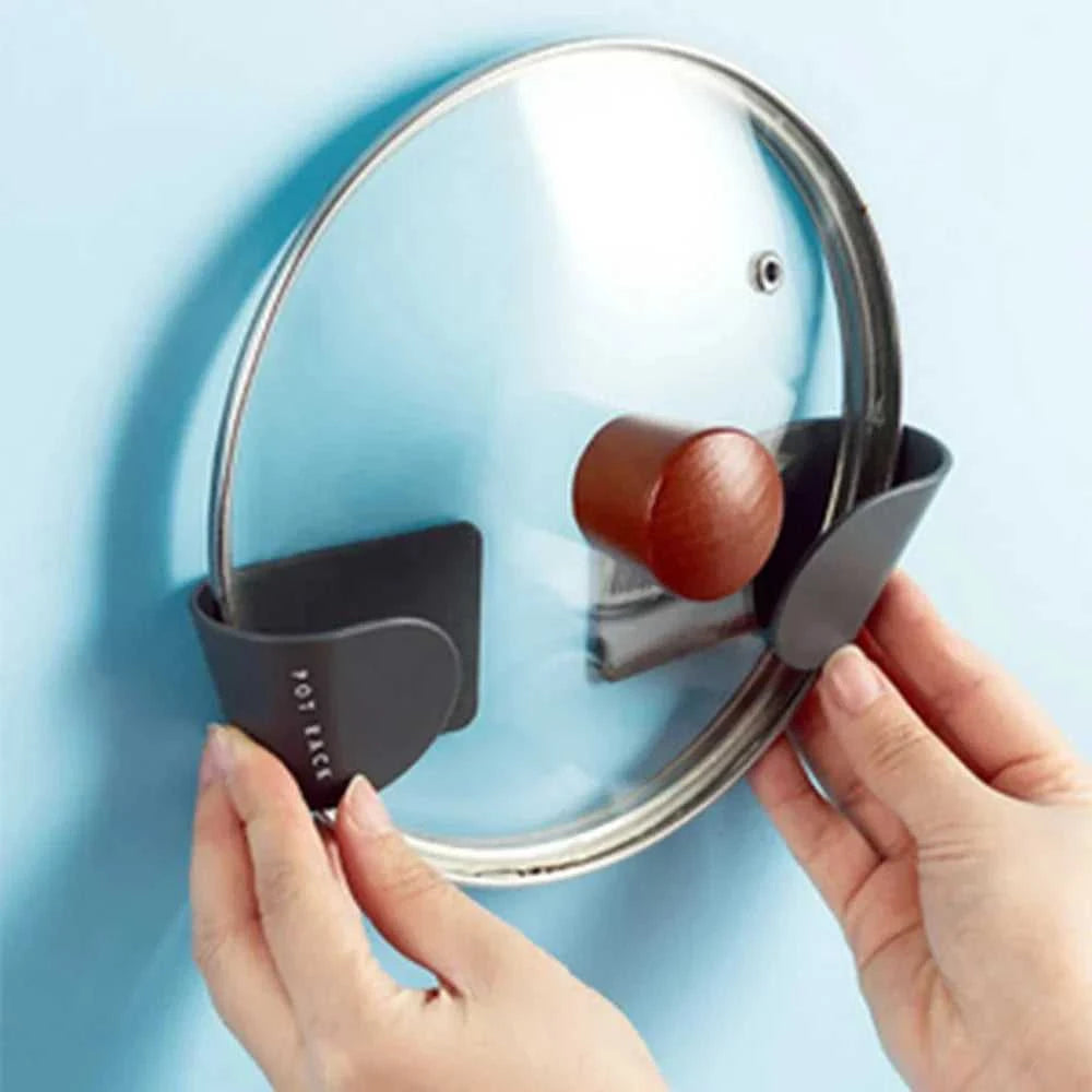 2pc/set Wall Mounted Pot Lid Holder Pot Cover Hang on The Wall for Kitchen Space Saving Kitchen Storage Shelf The jack market .AU The jack market .AU Home $ 47 14:193