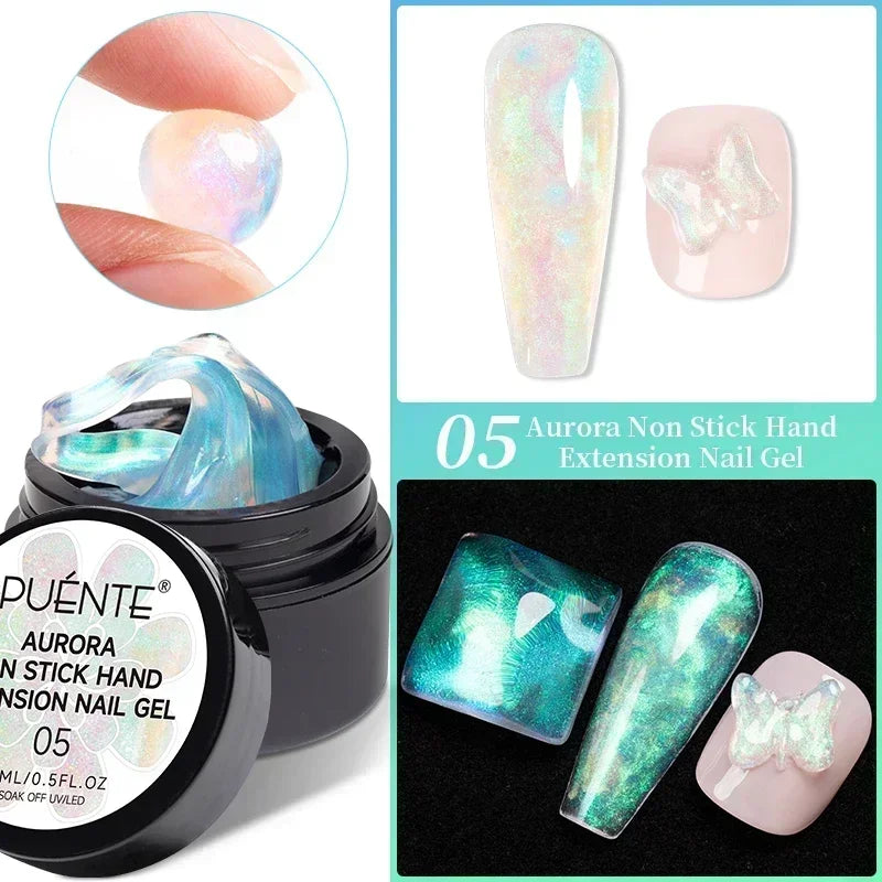 BrandName Chrome Mirror Effect Gel Polish - 5ml Golden Silvery Metallic Liner for Stunning French Nail Art