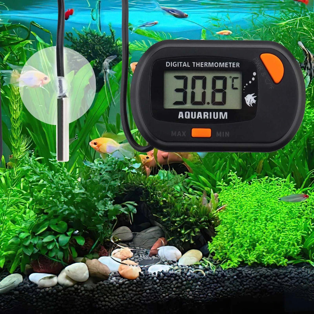 MAX/MIN LCD Display Digital Aquarium Thermometer Fish Tank Water Temperature Meter Tester Gauge Temp Control with Sensor Probe The jack market .AU The jack market .AU Home $ 26 14:193#Black Orange;200007763:201336100