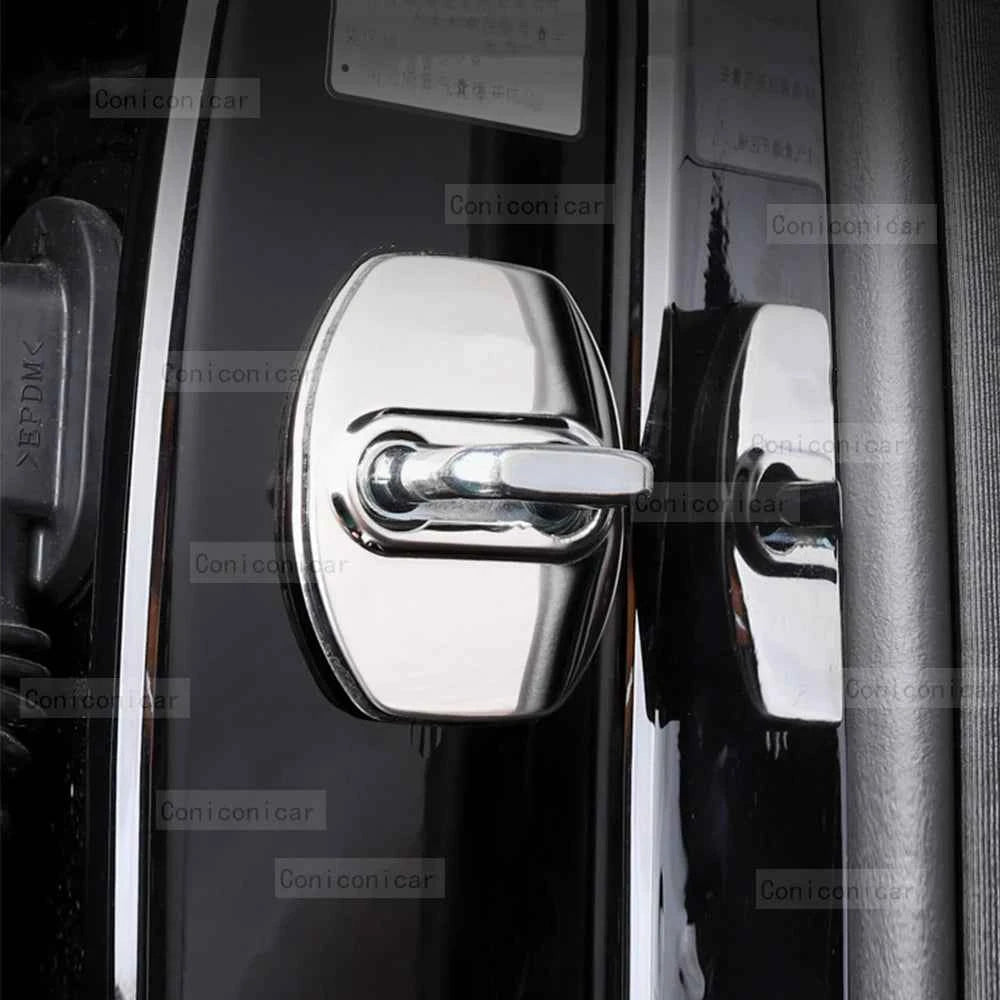 GMC Sierra 2015-2023 Stainless Steel Door Lock Protector | Anti-Rust Buckle Cover & Stylish Accessory