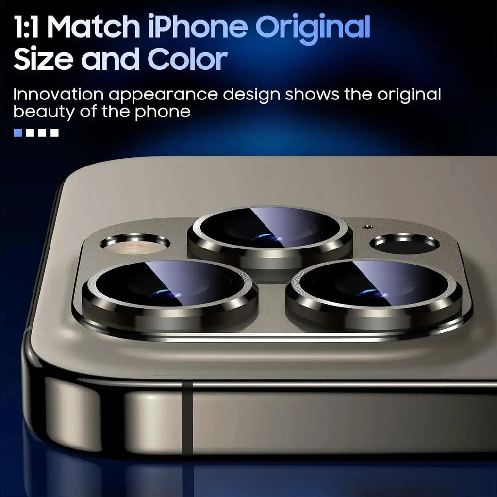 iPhone LensGuard - 9H Tempered Glass Camera Protector for iPhone 14, 15, 16 Pro Max & Plus