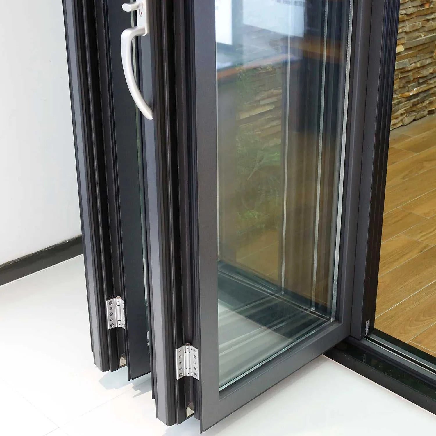 Accordion Type Folding Door Outdoor Multi Locking Folding Patio Doors Exterior Vertical Bi Folding Aluminum Doors The jack market .AU The jack market .AU Home $ 186 14:771#Color sample