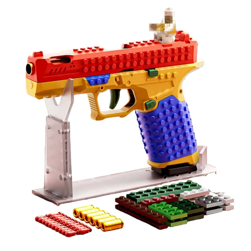 G17 Pistol Shell Throwing Continuous Firing Blowback Soft Bullet Gun Empty Hanging Birthday Gift