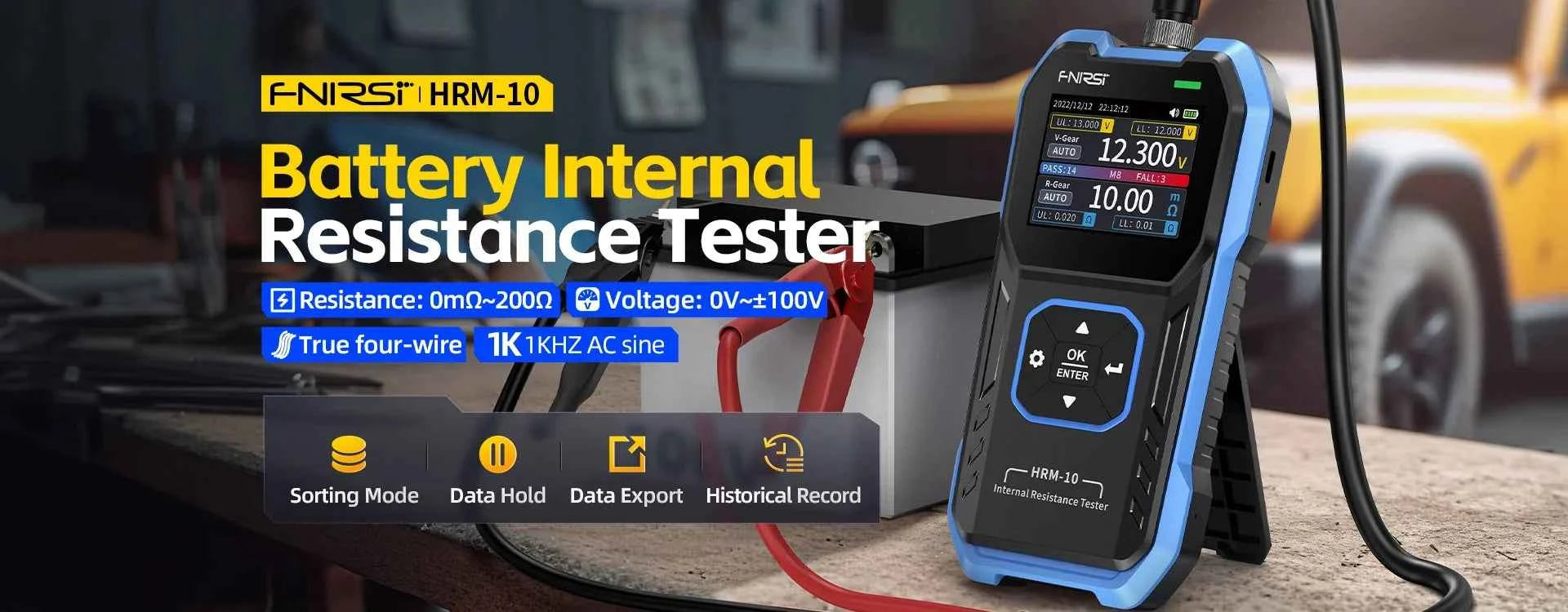 FNIRSI Handheld 50MHz Dual Channel Oscilloscope & Multimeter - 3-in-1 Automotive Signal Generator