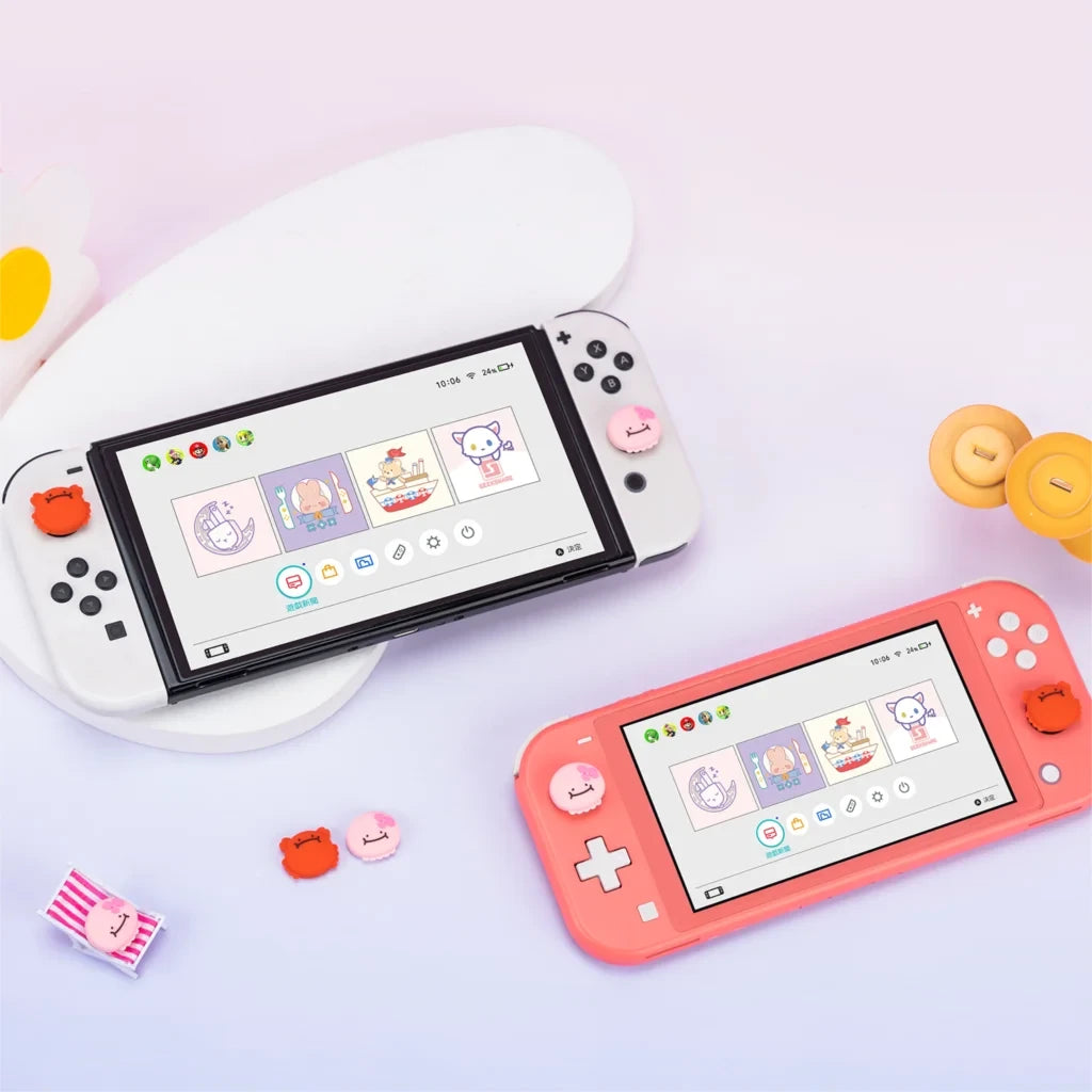 Penguin Jellyfish Silicone Thumb Stick Grip Cap Joystick Cover For Switch NS Oled/Lite Joy-con Controller Soft Protector Case The jack market .AU The jack market .AU Accessories Electronics $ 51 14:193#One Pack