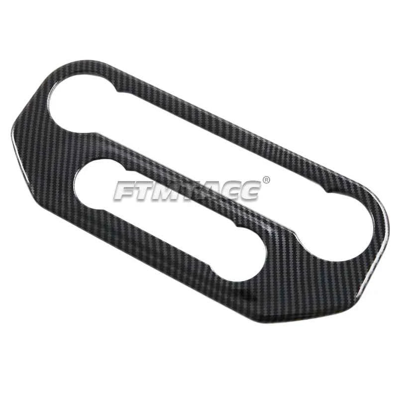 Center Console Air Conditioning Switch Panel Decoration Cover Trim for Ford Bronco 2024 2025 Interior ABS Carbon Fiber