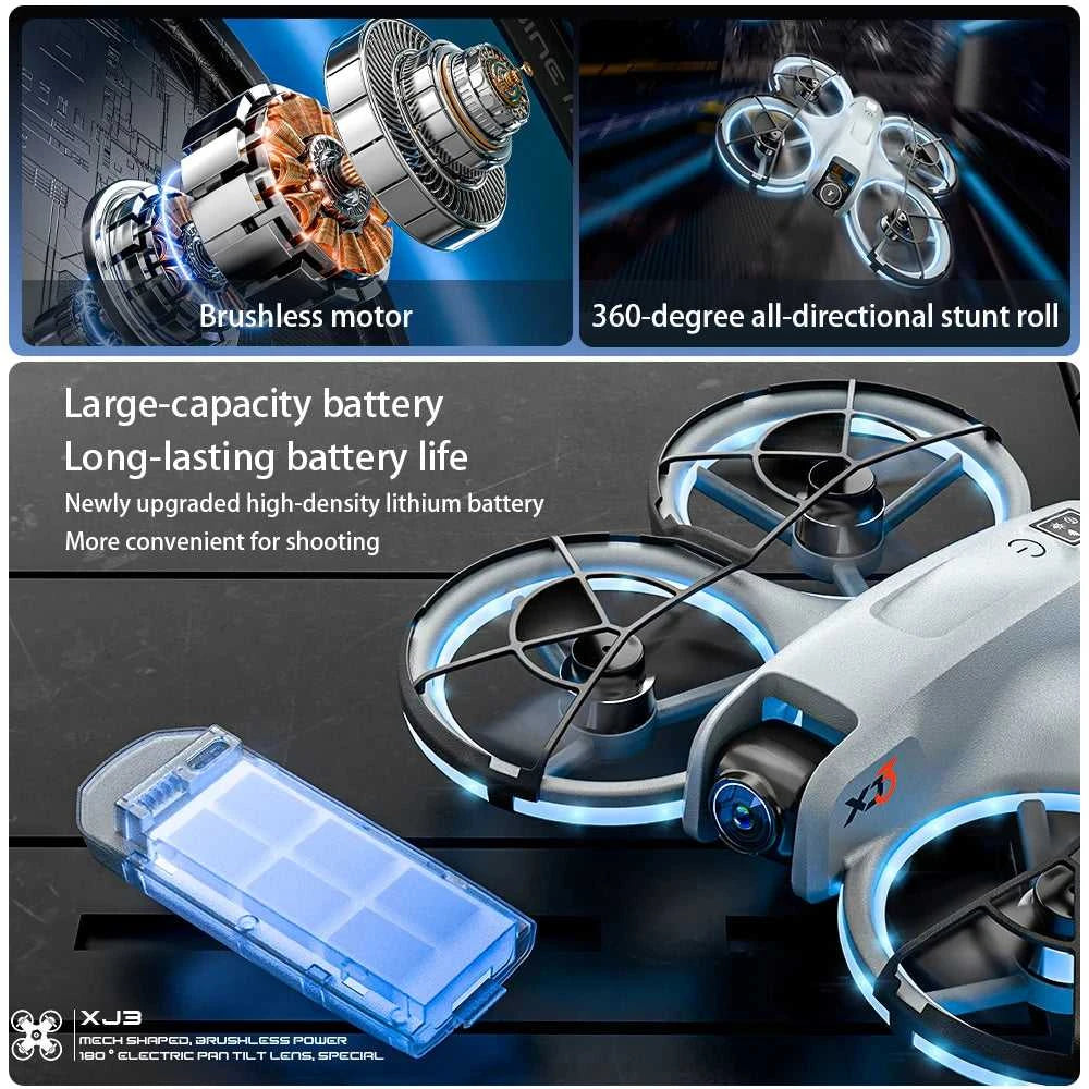 HD drone with dual cameras, headless mode design, 360° stunt flip, user friendly for outdoor travel. The jack market .AU The jack market .AU Drones $ 125 14:193#XJ3-A-4.3-GY-1B